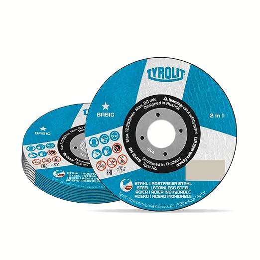 Kit 25 Disco Corte Tyrolit Basic 7