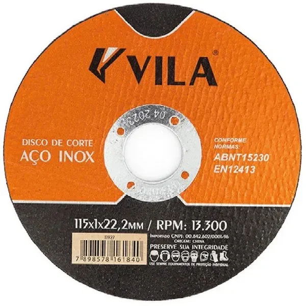 Disco De Corte Inox vila