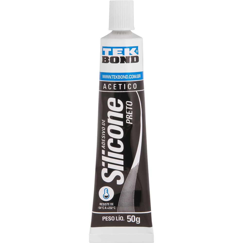Borracha de silicone acético, alta temperatura 50 g