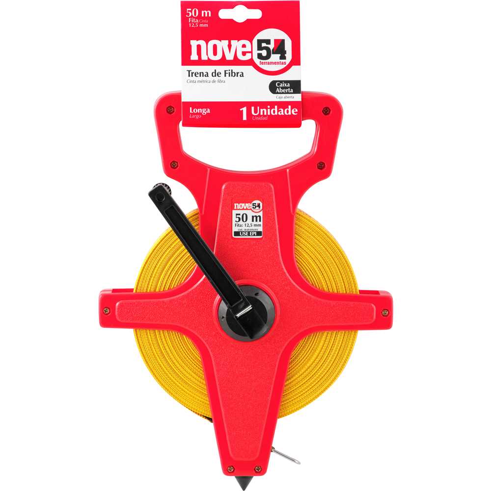 Trena de fibra longa, 50 m