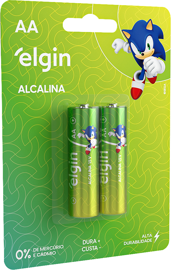 Pilha alcalina pequena