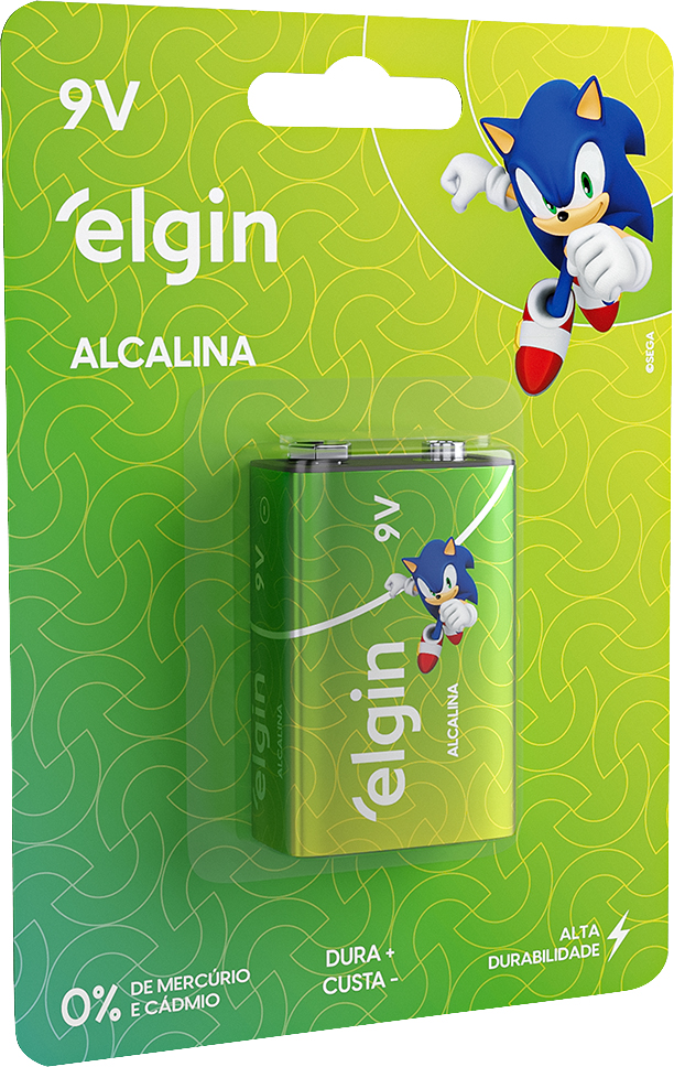 Bateria alcalina 9 V