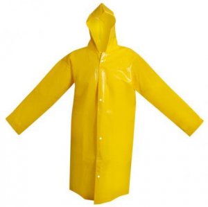 Capa de chuva amarela