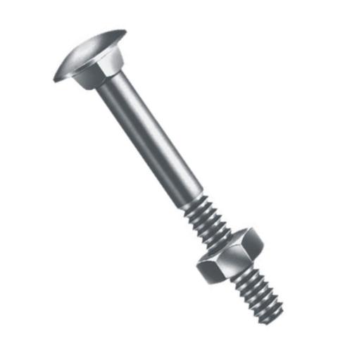 PARAFUSO FRANCÊS COM PORCA SEXTAVADO 1/4 X 1.1/2" ZINCADO